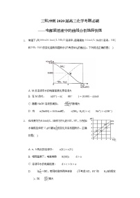 高考化学三轮冲刺考题必刷-电解质溶液中的曲线分析选择快练 (含解析)