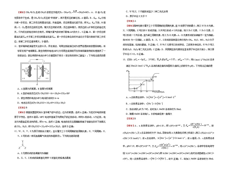 高考化学考前提分仿真卷 化学卷（十）(解析版)第2页