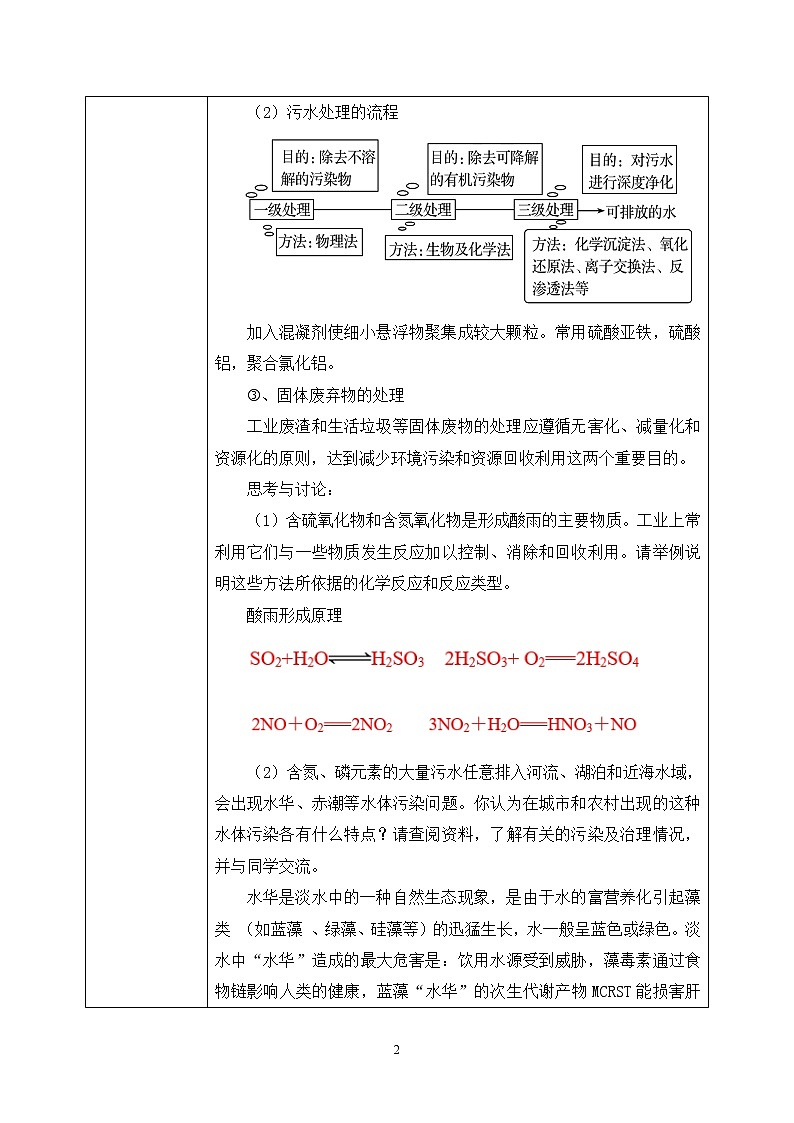 《环境保护与绿色化学》教学设计第2页