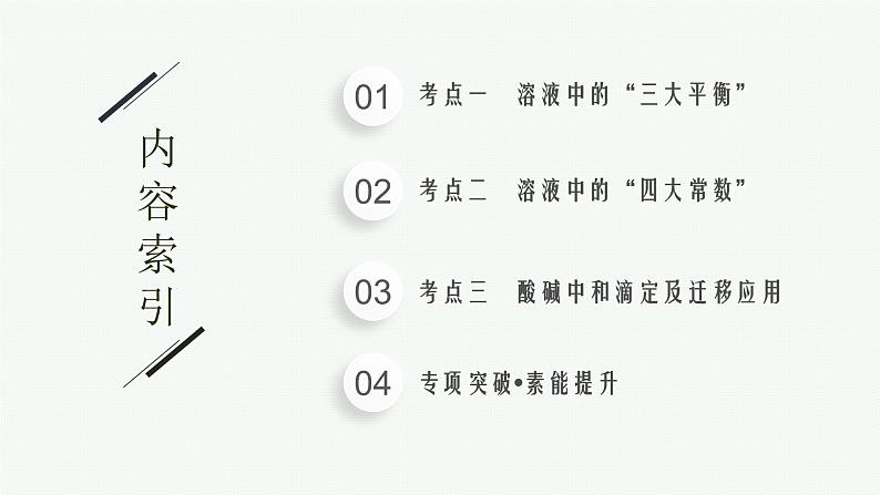 高考化学二轮总复习优化设计 专题十 水溶液中的离子平衡课件PPT02