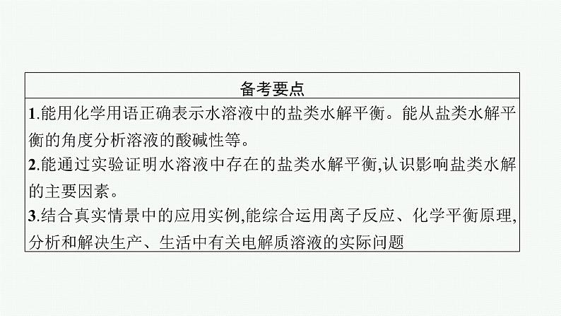 高考化学一轮总复习优化设计 第八单元 第3节 盐类的水解课件PPT02