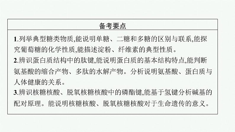 高考化学一轮总复习优化设计 第十单元 第4节 生物大分子 合成高分子课件PPT第2页