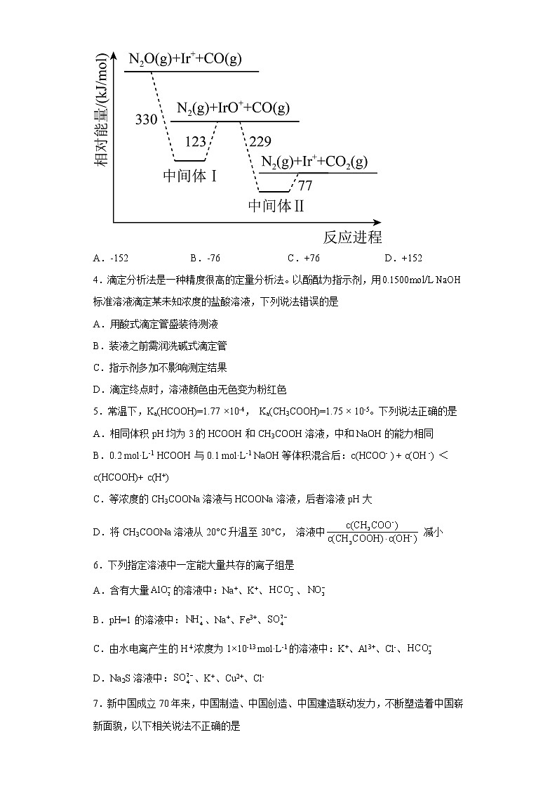 2023西宁城西区师范大学附属实验中学高二上学期12月月考化学试题含答案第2页