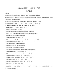 2023重庆市巴蜀中学高一上学期期中考试化学试题含答案