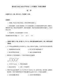 湖北省2023届高三上学期第二次联合测评化学试题（Word版含答案）