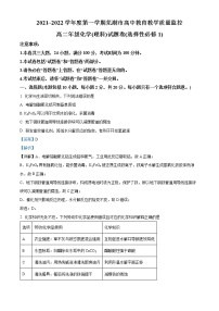 安徽省芜湖市2021-2022学年高二化学上学期期末考试试题（Word版附解析）