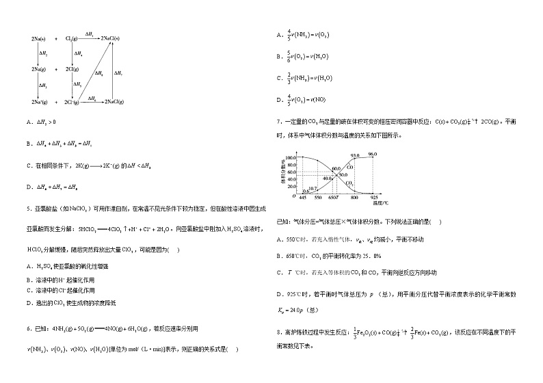 河南省鹤壁市2022-2023学年高二上学期期末检测化学试题（Word版含答案）02