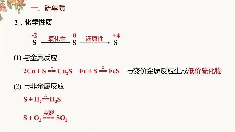 2023届高三化学一轮复习 硫及其化合物 第1课时课件第5页