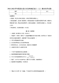 2021-2022学年黑龙江省大兴安岭地区高三（上）期末化学试卷（含解析）