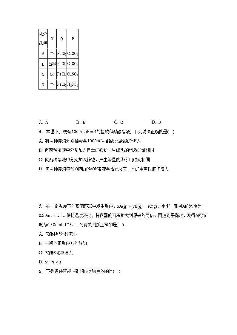 2021-2022学年山东省菏泽市郓城县高二（上）期末化学试卷（含解析）02