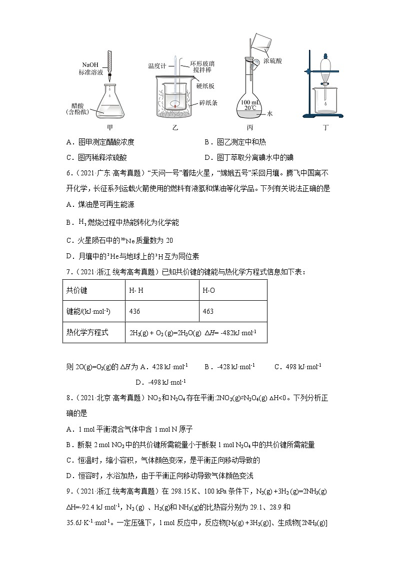 五年2018-2022高考化学真题按知识点分类汇编25-化学反应的热效应-反应热（含解析）第3页