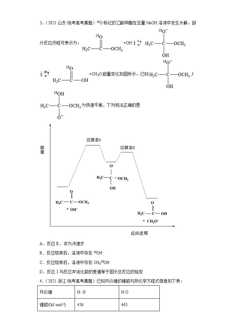 五年2018-2022高考化学真题按知识点分类汇编26-化学反应热的计算（含解析）第2页