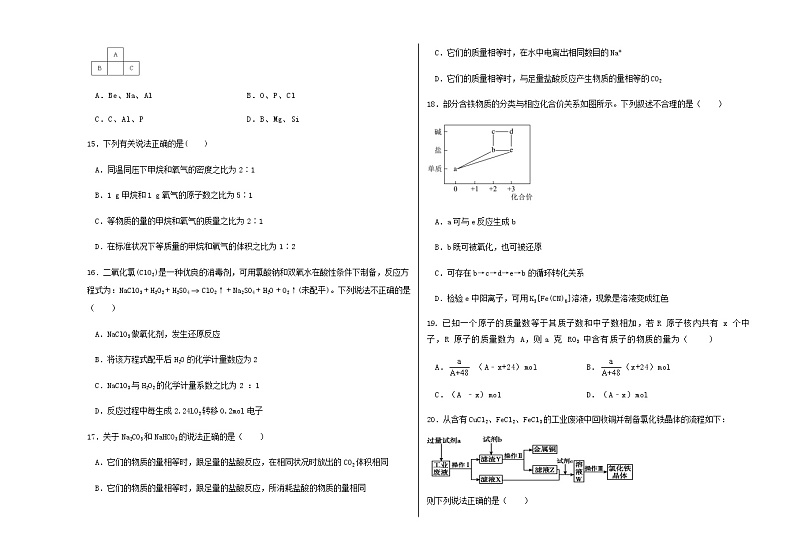 黑龙江省富锦市重点中学2022-2023学年高一上学期期末考试化学试题（Word版含答案）03