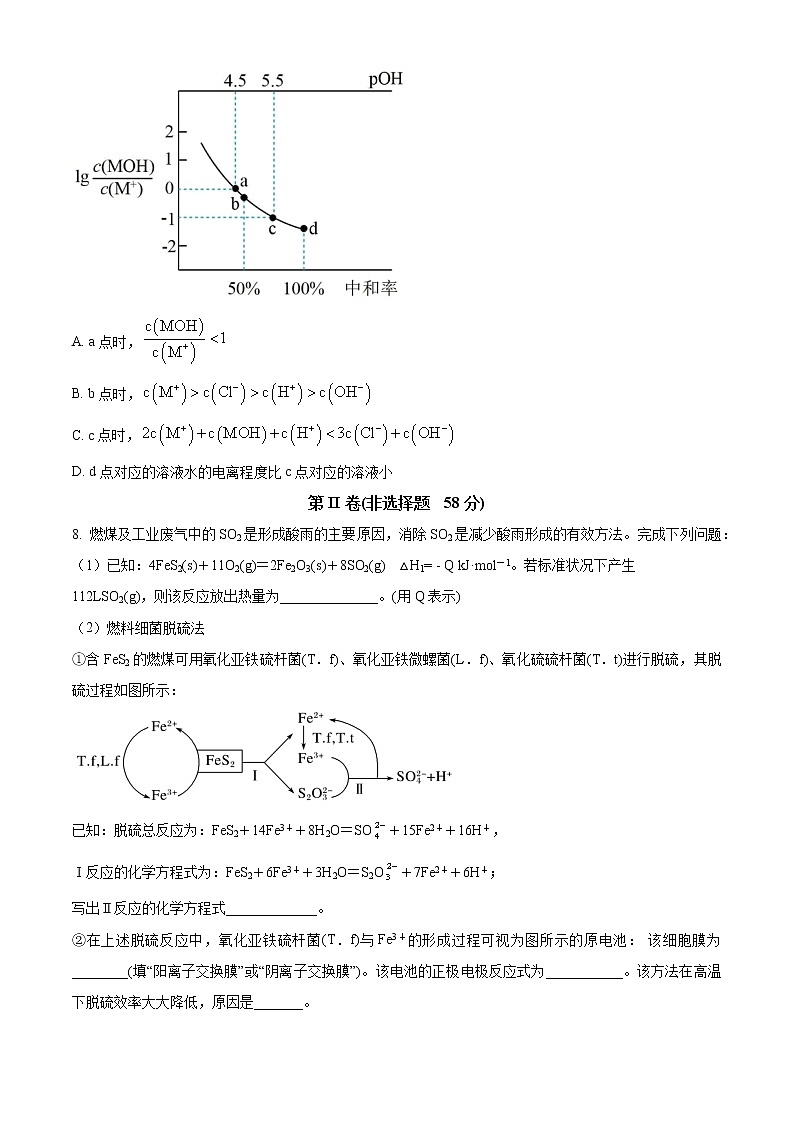 四川省泸县第一中学2022-2023学年高二上学期期末考试化学试题无答案第3页