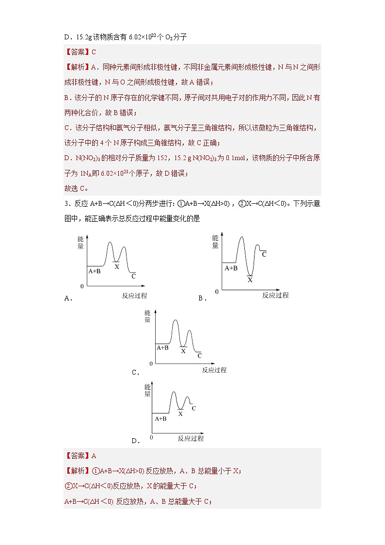 化学-2022-2023学年高三下学期开学摸底考试卷（上海专用）（解析版）第2页