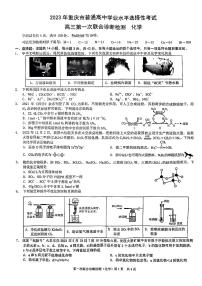 2023重庆市高三上学期第一次联合诊断检测化学试题扫描版含答案