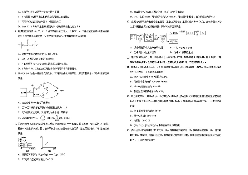 高中化学  2021届高考考前冲刺卷 化学（一） 学生版第2页