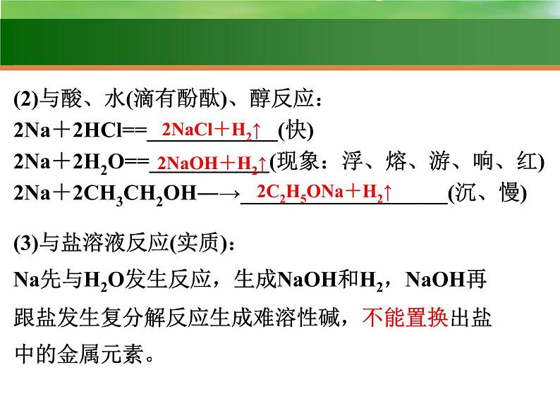 高中化学7 钠及其化合物-课件 2021届高三高考化学一轮复习05