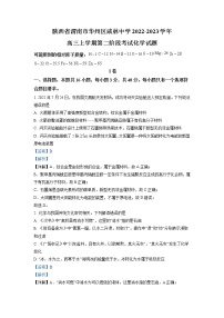 2022-2023学年陕西省渭南市华州区咸林中学高三上学期第二阶段考试化学试题 解析版