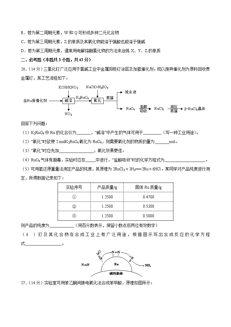 高中化学全真模拟卷01（原卷版）第3页