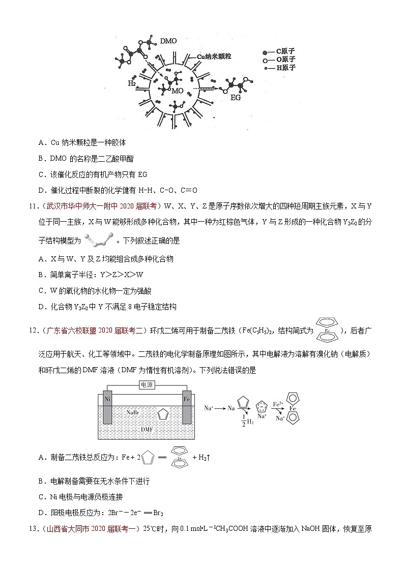高中化学试卷01-2020年高考化学【名校、地市好题必刷】全真模拟卷（原卷版）第2页