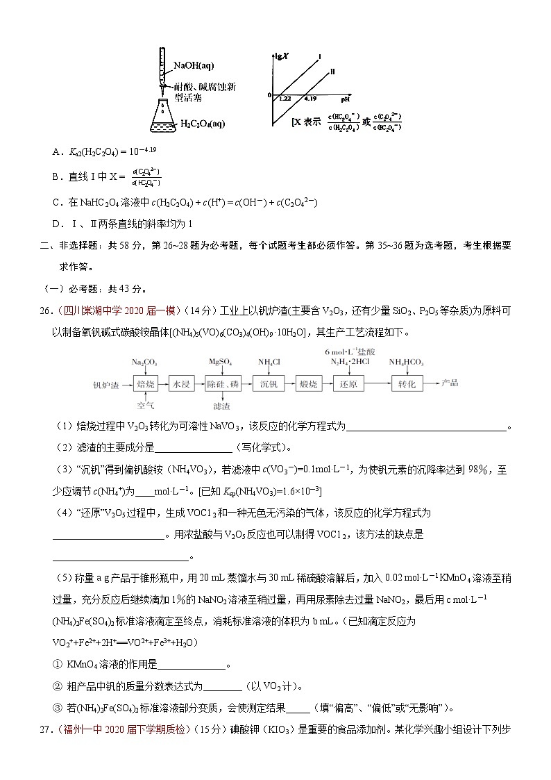 高中化学试卷07-2020年高考化学【名校、地市好题必刷】全真模拟卷（原卷版）第3页