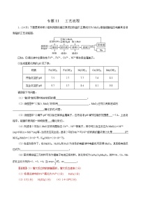 高中化学专题11 工业流程（解析版）