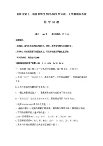 重庆市第十一高级中学校2022-2023学年高一上学期期末考试化学试题（Word版含答案）