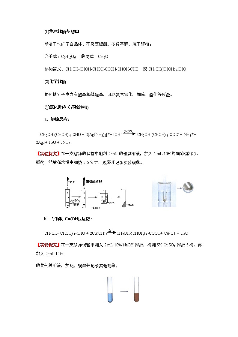 4.1 糖类（原卷版）-2022-2023学年高二化学同步素养目标精品讲义（人教版2019选择性必修3）第3页