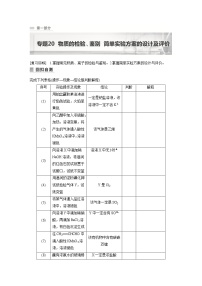 2023版高考化学步步高大二轮复习讲义第一部分 专题20　物质的检验、鉴别　简单实验方案的设计及评价【解析版】