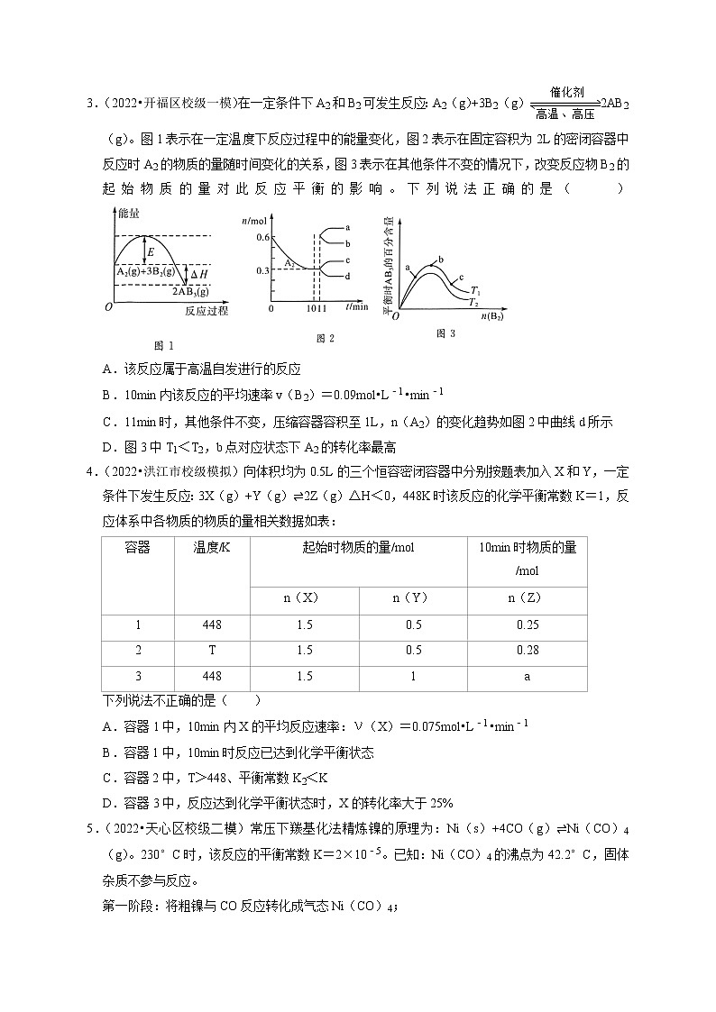 最新高三化学二轮复习 专练训练6-化学反应速率和化学平衡第2页