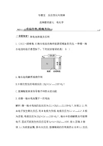 2023届高考化学二轮复习专题五反应变化与规律选择题突破七电化学学案