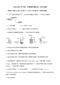 广东省乳源瑶族自治县高级中学2022-2023学年高二上学期期末测试化学试题（word版含答案）