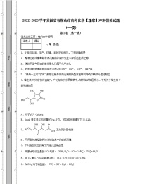 2022-2023学年安徽省马鞍山市高考化学【理综】冲刺模拟试题（一模二模）含解析