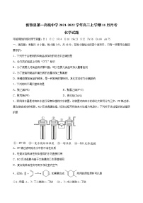 2021-2022学年河南省新蔡县第一高级中学高二上学期11月月考化学试题（Word版）