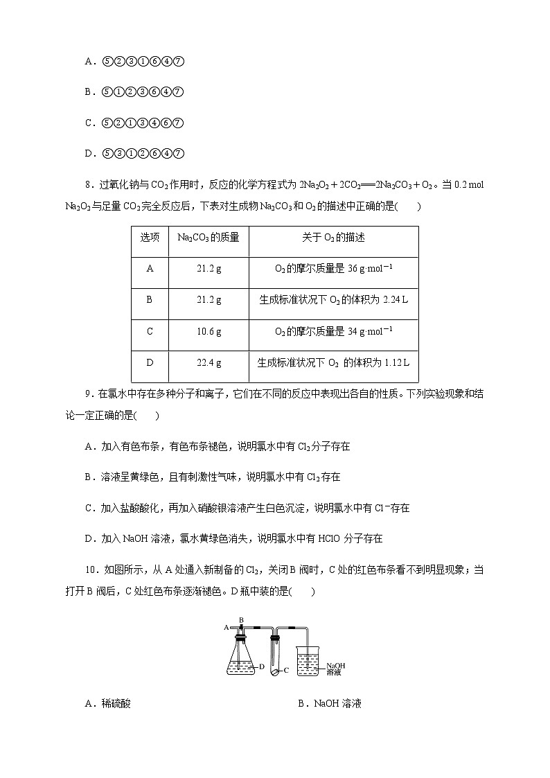【新教材精创】第二章 章末检测（1）-人教版高中化学必修第一册03