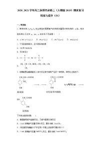 期末复习培优与提升（六）  2020-2021学年高二化学人教版（2019）选择性必修3