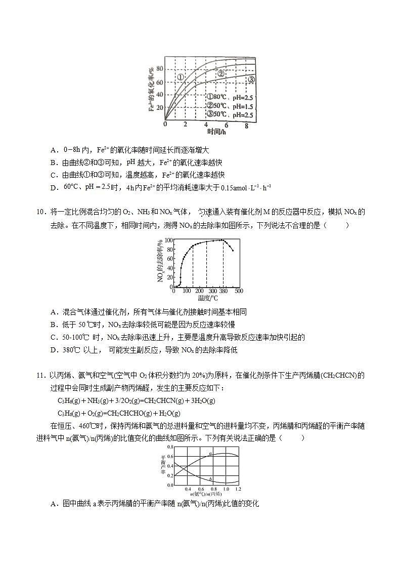 2.2.4 化学反应的调控（分层作业）（原卷版）-【上好课】2022-2023学年高二化学同步备课系列（人教版2019选择性必修1）第3页