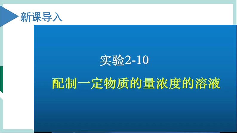 2.3.4 实验活动1  配制一定物质的量浓度的溶液（教学课件）高一化学同步备课系列（人教版2019必修第一册）第2页