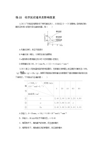 高考化学二轮复习专项分层特训练22  化学反应速率及影响因素  含答案