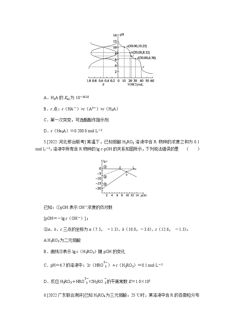 高考化学二轮复习专项分层特训练28  酸、碱、盐溶液反应过程中的陌生图像  含答案第3页