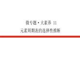 2023高考化学总复习微专题大素养元素周期表的选择性推断11课件