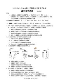 2023青岛高三上学期期末考试化学试题可编辑PDF版含答案