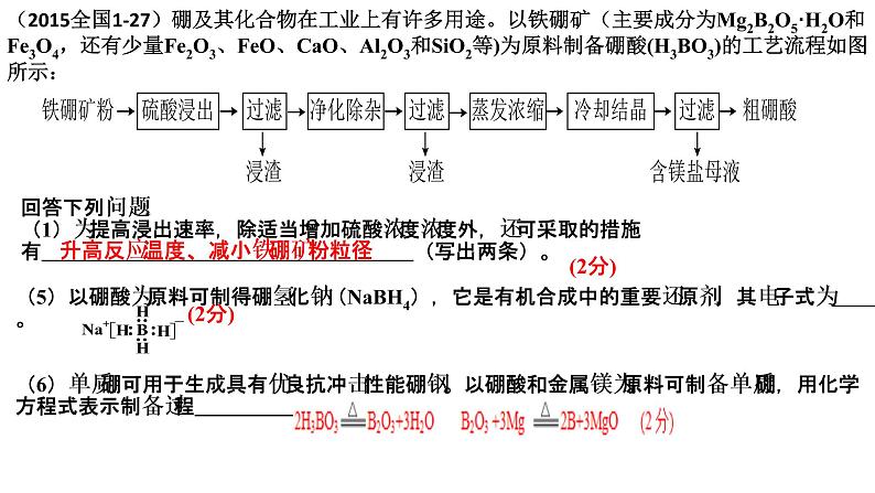 2023届高三化学二轮复习  专题1-工艺流程提分微专题-4  课件03