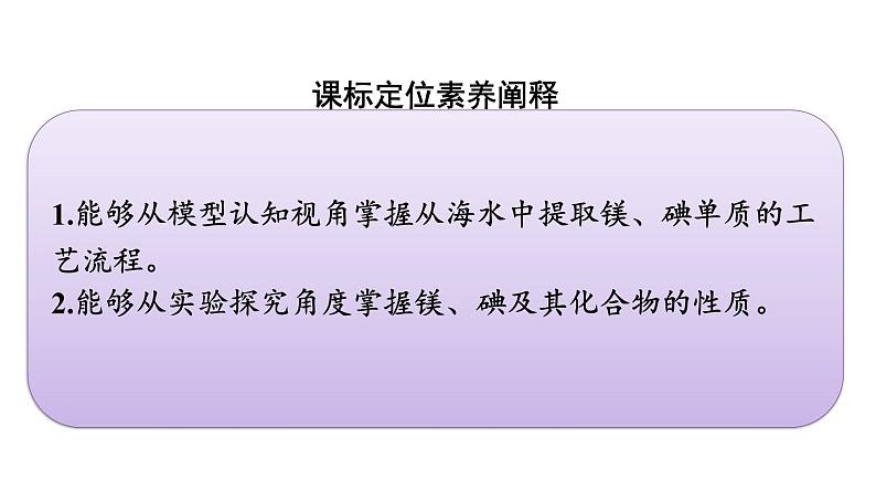 2021-2022学年化学苏教版必修第一册课件：专题3 第三单元 第2课时　从海水中提取镁和从海带中提取碘第3页