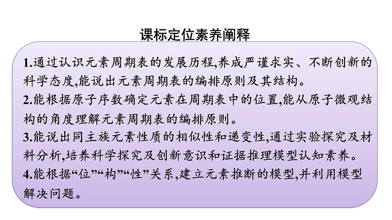 2021-2022学年化学苏教版必修第一册课件：专题5 第一单元 第2课时　元素周期表及其应用第3页