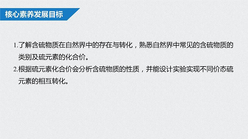 新教材同步必修第二册 第5章 第一节 第3课时　不同价态含硫物质的转化【化学课外】课件PPT02