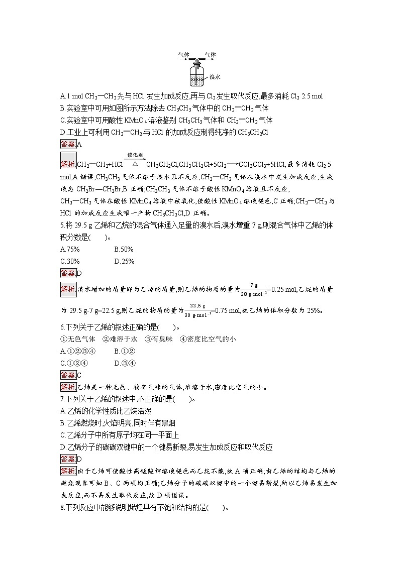 第2节　乙烯与有机高分子材料  第1课时第2页