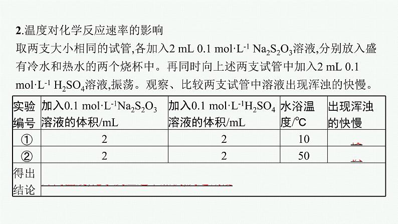 实验活动7　化学反应速率的影响因素课件PPT04