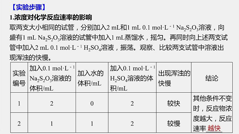 第六章 实验活动7 化学反应速率的影响因素课件PPT第5页